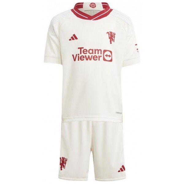 Kit infantil III Manchester United 2023 2024 Adidas oficial 