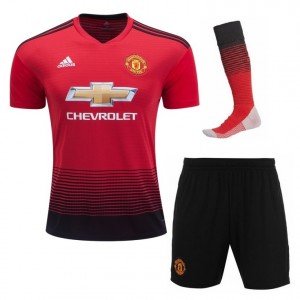 Kit adulto oficial Adidas Manchester United 2018 2019 I jogador