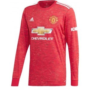 Camisa oficial Adidas Manchester United 2020 2021 I jogador manga comprida