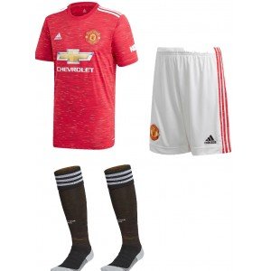 Kit adulto oficial Adidas Manchester United 2020 2021 I jogador