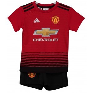 Kit infantil oficial Adidas Manchester United 2018 2019 I jogador