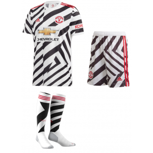 Kit adulto oficial Adidas Manchester United 2020 2021 III jogador