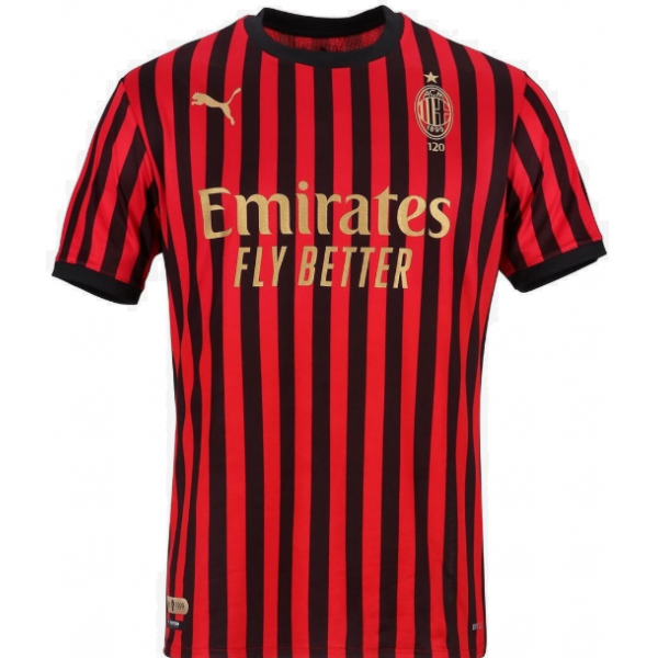 Camisa oficial Puma Milan 2019 2020 Edição 120 anos