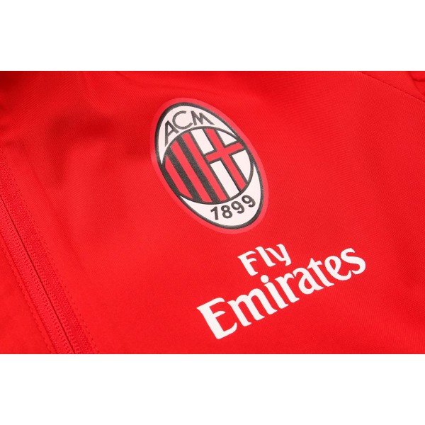 Jaqueta corta vento oficial Puma Milan 2018 2019 vermelha