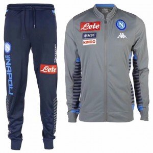 Kit treinamento oficial Kappa Napoli 2019 2020 cinza