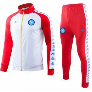 Kit treinamento oficial Kappa Napoli 2019 2020 vermelho e branco