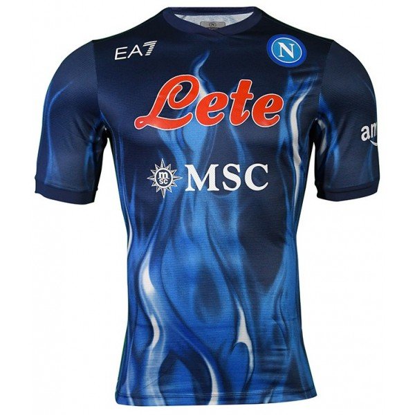 Camisa Napoli 2021 2022 EA7 oficial Flames