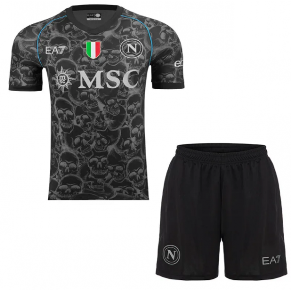 Kit infantil Napoli 2023 2024 EA7 oficial Halloween