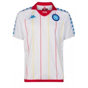 Camisa oficial Kappa Napoli 2018 2019 branca retro