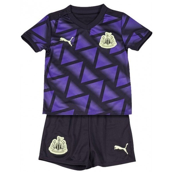 Kit infantil oficial Puma Newcastle United 2020 2021 III jogador