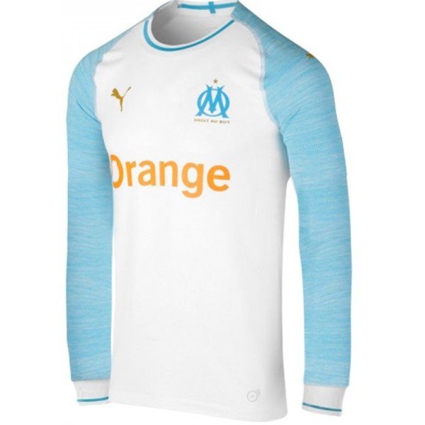 Camisa oficial Puma Olympique de Marseille 2018 2019 I jogador manga comprida