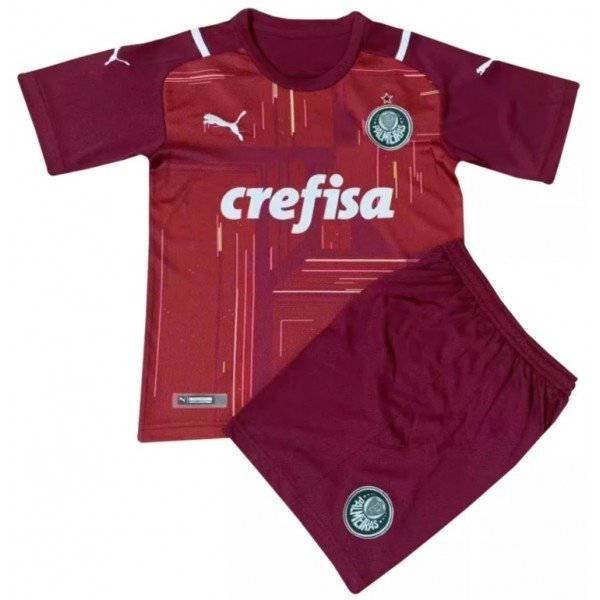 Kit infantil Palmeiras 2021 2022 Puma oficial vermelho