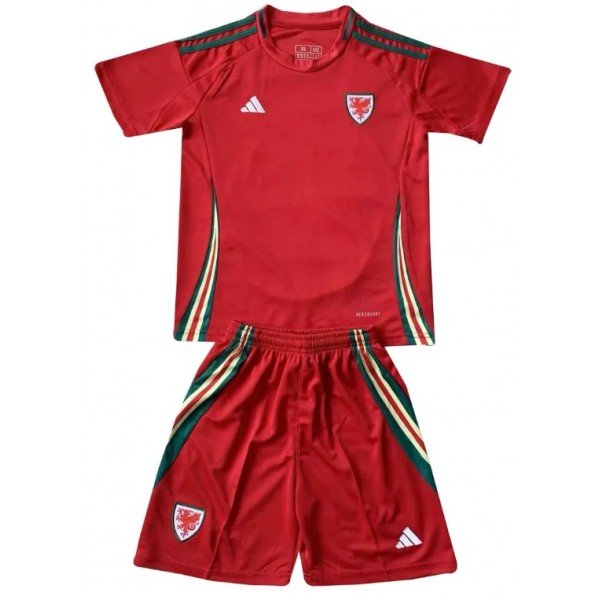 Kit infantil I País de Gales 2024 Adidas oficial 