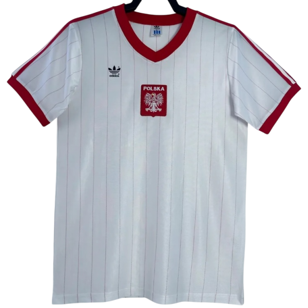 Camisa I Seleção da Polonia 1982 Adidas retro