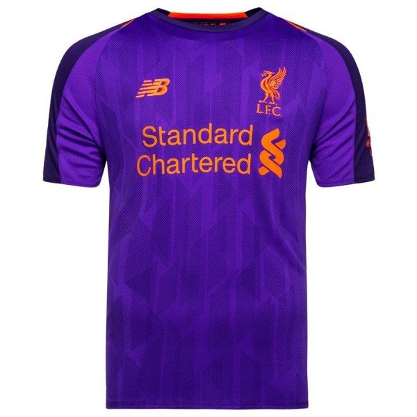 Kit adulto oficial New Balance Liverpool 2018 2019 II jogador 