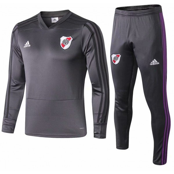 Kit treinamento oficial Adidas River Plate 2018 2019  cinza