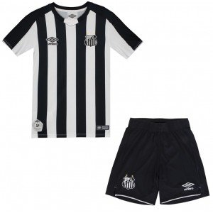 Kit infantil oficial umbro Santos 2019 II jogador