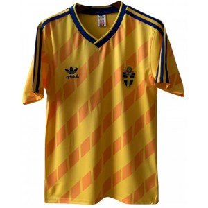 Camisa I Seleção da Suécia 1988 Adidas retro