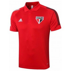 Camisa Polo oficial Adidas São Paulo 2020 Vermelha