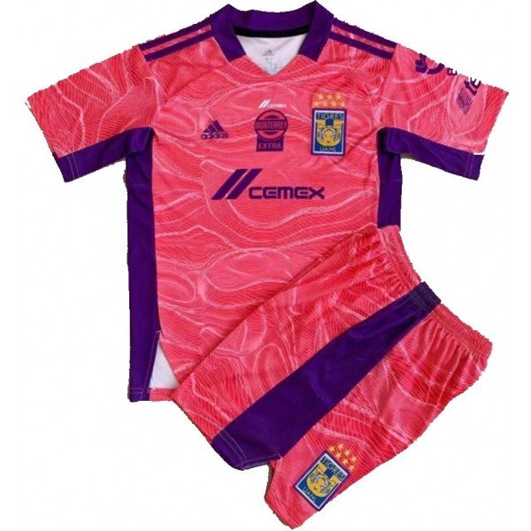 Kit infantil Goleiro I Tigres UANL 2021 2022 Adidas oficial 