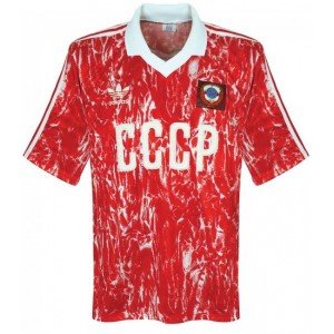 Camisa retro Adidas seleção da União Sovietica 1990 I jogador