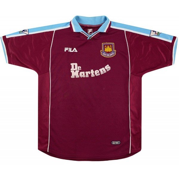  Camisa retro Fila West Ham 1999 2001 I jogador 