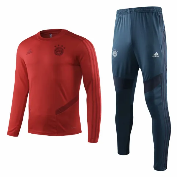 Kit treinamento oficial Adidas Bayern de Munique 2019 2020 vermelho e cinza