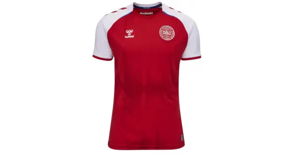 Klubai Store - Camisa oficial Hummel seleção da Dinamarca 2018 II jogador