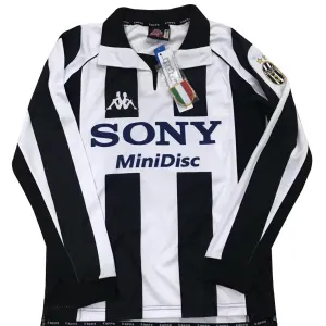 Camisa retro Kappa Juventus 1997 1998 I jogador manga comprida
