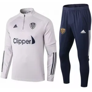 Kit treinamento oficial Adidas Leeds United 2020 2021 Cinza