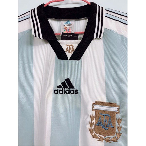 Camisa retro Adidas seleção da Argentina 1998 I jogador