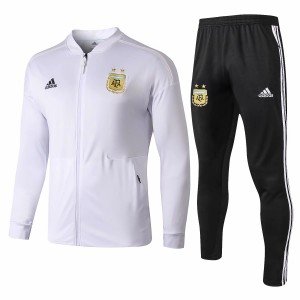 Kit treinamento oficial Adidas seleção da Argentina 2018 branco e preto